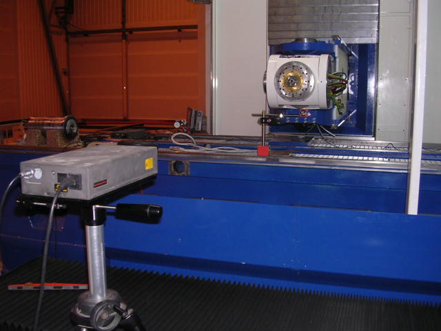 Géométrie machine avec Interféromètre laser